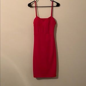 Vibrant Red Spaghetti Strap Dress